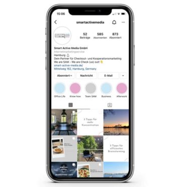 Smart Active Media Instagram Profil Screenshot