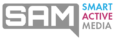 Smart Active Media Logo grau transparent