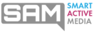 Smart Active Media Logo grau transparent